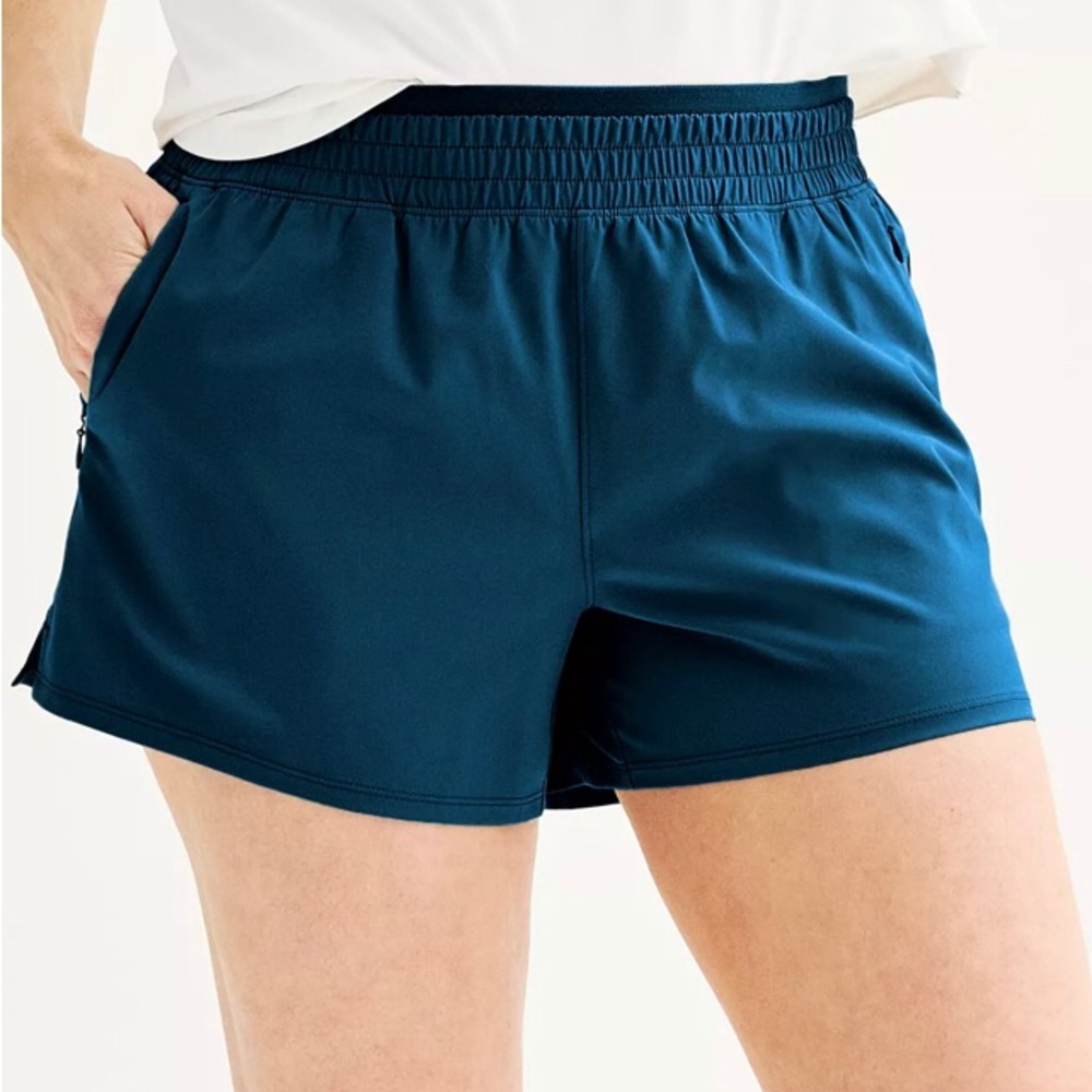NEW Tek Gear Teal Blue Athletic Shorts